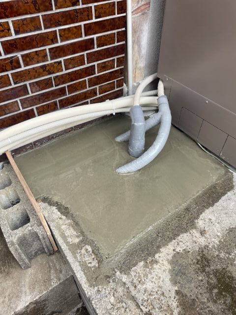 コンクリート直し完了